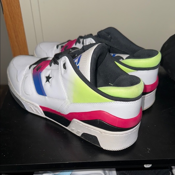 White and Black Sneakers and Blue and Pink and Yellow too! GENTLY USED - Size 13 - Picture 2 of 7
